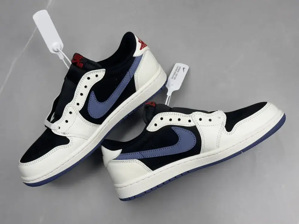 FastDry Travis Scott x Air Jordan 1 Low Reverse Mocha – Black White Blue, Top , Best Sneakers, Sizes 36-47 Including Half Sizes 1268 