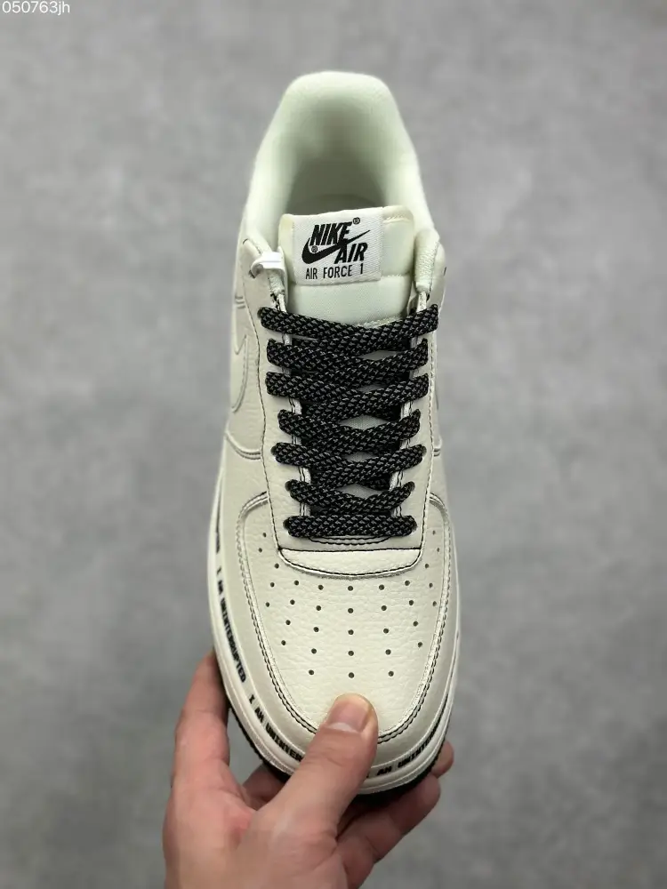 WrinkleFree Uninterrupted x Nike Air Force 1 Low 'More Than' – Cream Black Signature Doodle , Top Fake Nike Sneakers 1073  CDD123