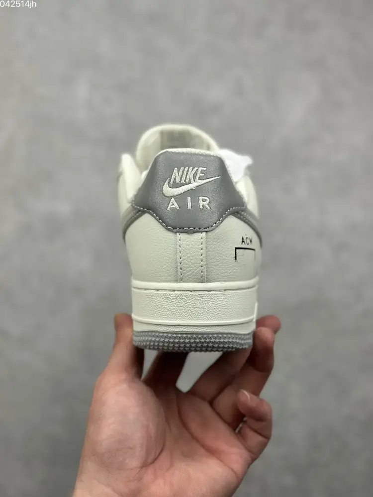 Vlone x Nike Air Force 1 '07 Low Cream Black Sneakers for Men – Premium with High Quality Design Packable 1076 