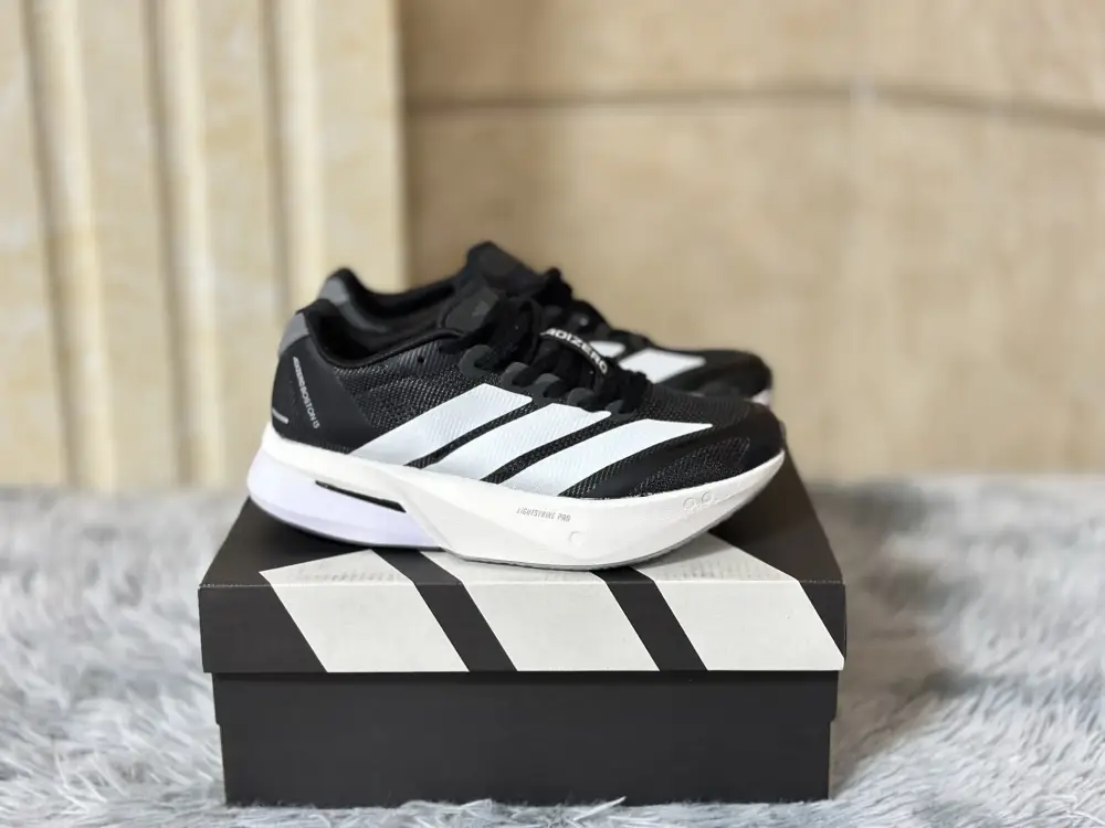 Thermal adidas Adizero Boston 13 Black White Running 491  CDEFE587
