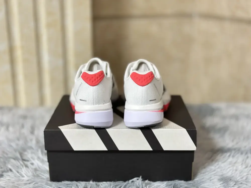 adidas Adizero Boston 13 White Red Elegant 487 