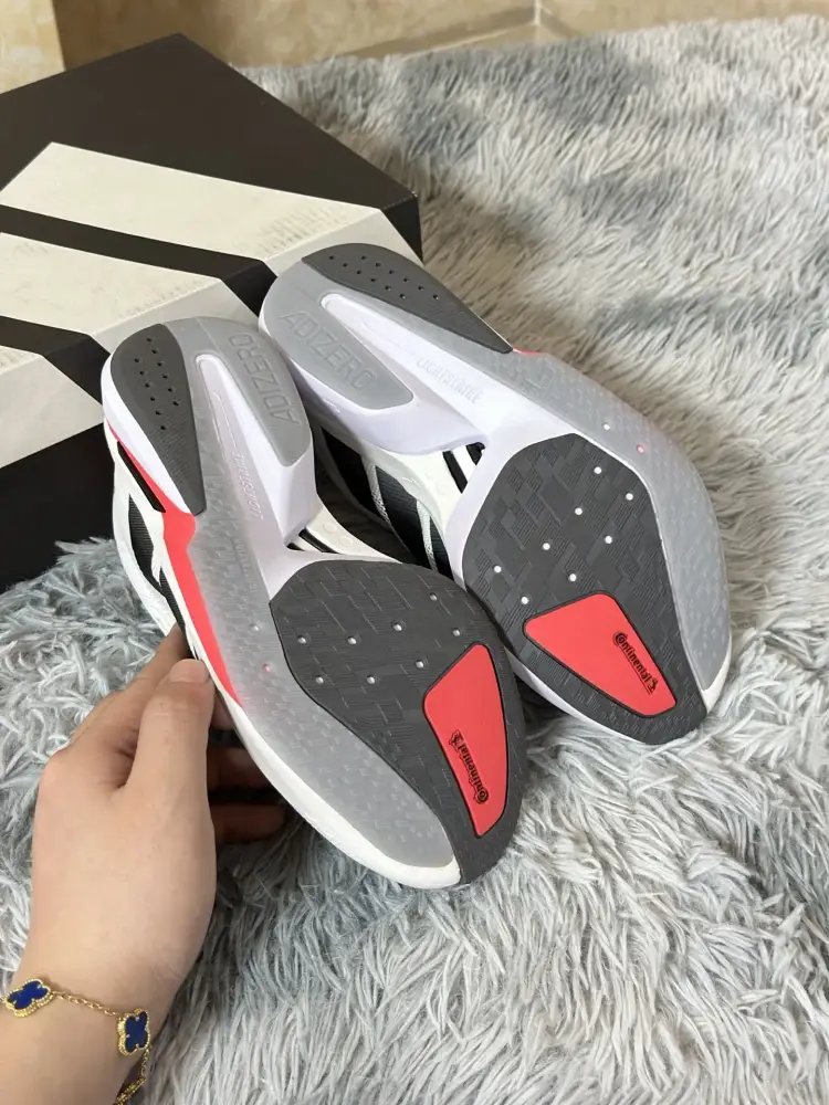 adidas Adizero Boston 13 White Red Elegant 487 