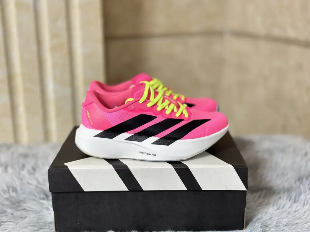 adidas Adizero Evo SL Pink Black Sneakers – for Running SoftTouch 479  FEA120