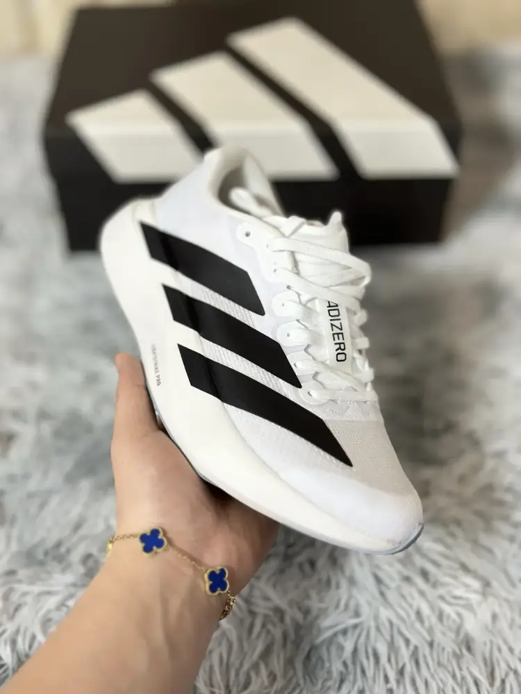 adidas Adizero Evo SL White Black Sneakers – for Running Packable 476 