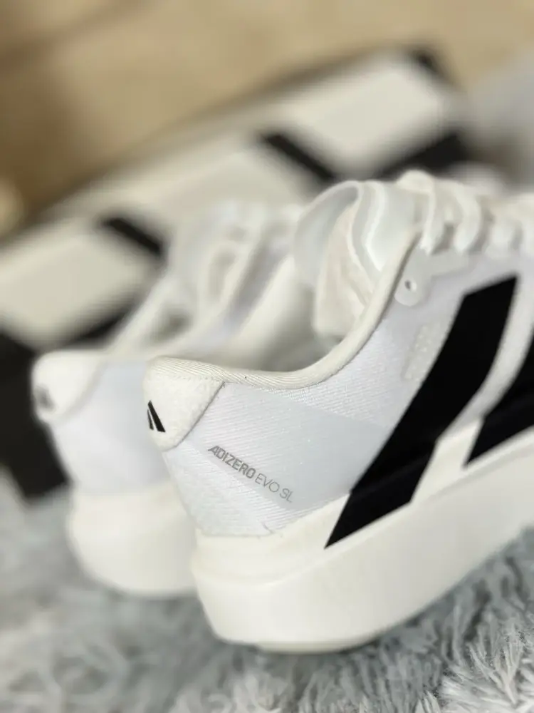adidas Adizero Evo SL White Black Sneakers – for Running Packable 476 