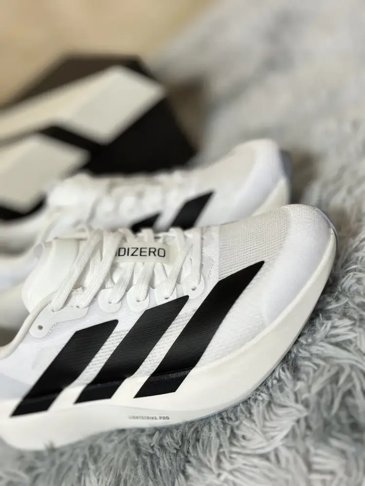 adidas Adizero Evo SL White Black Sneakers – for Running Packable 476 