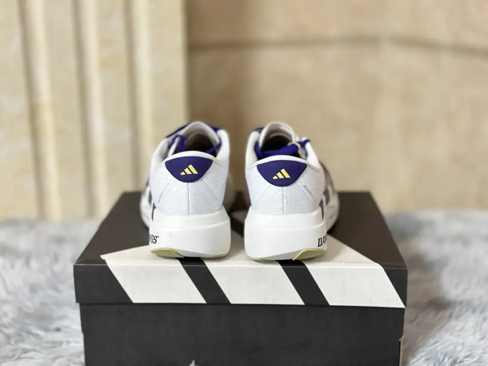 TimelessDesign adidas Adizero Evo SL White Purple Running – Adidas Edition 486  BDFE319