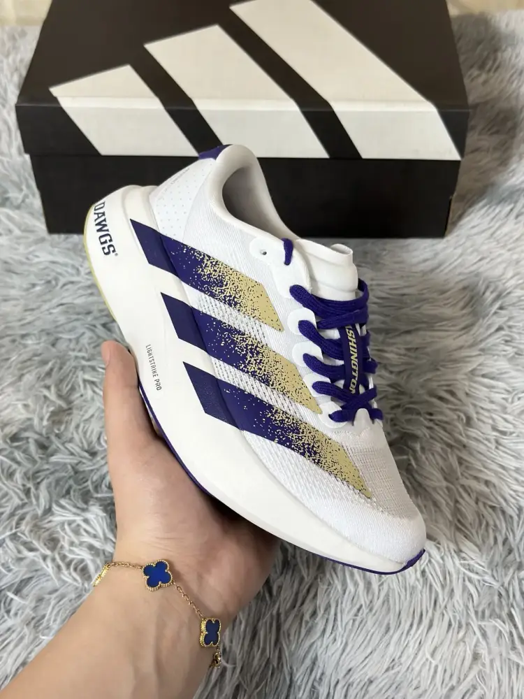 TimelessDesign adidas Adizero Evo SL White Purple Running – Adidas Edition 486 