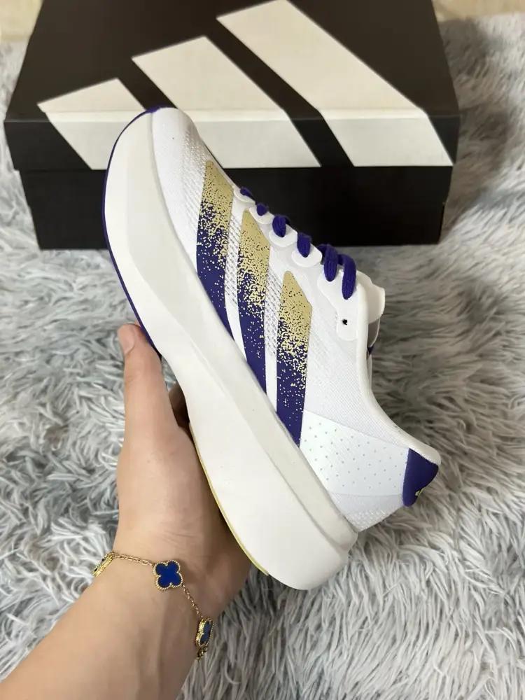 TimelessDesign adidas Adizero Evo SL White Purple Running – Adidas Edition 486 