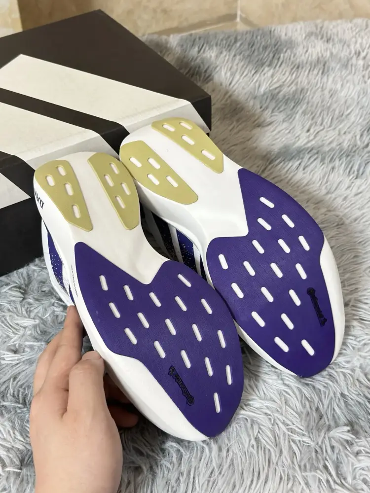 TimelessDesign adidas Adizero Evo SL White Purple Running – Adidas Edition 486 