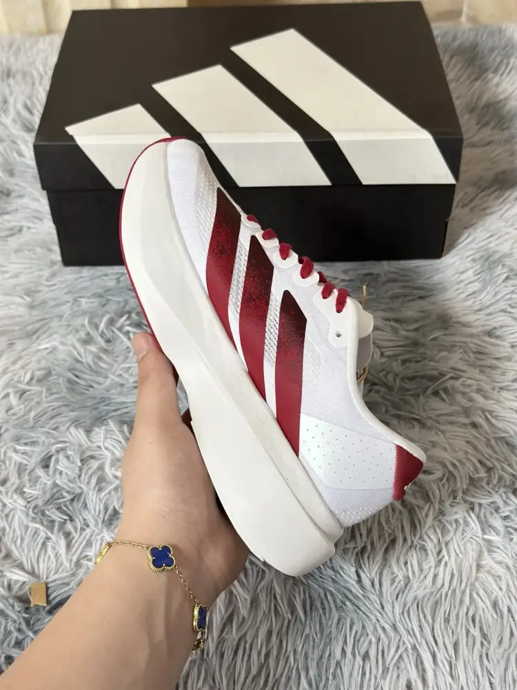 adidas Adizero Evo SL White Red ZipUp 485 