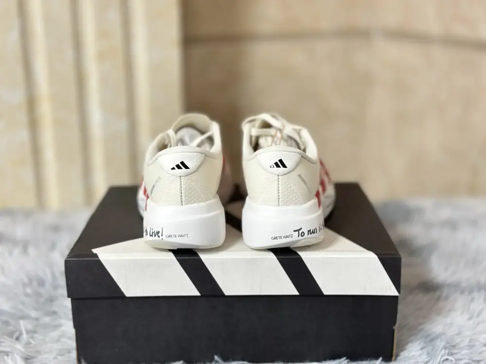 adidas Adizero Evo SL White Red Sneakers – ZeroBulk 481  BAA365