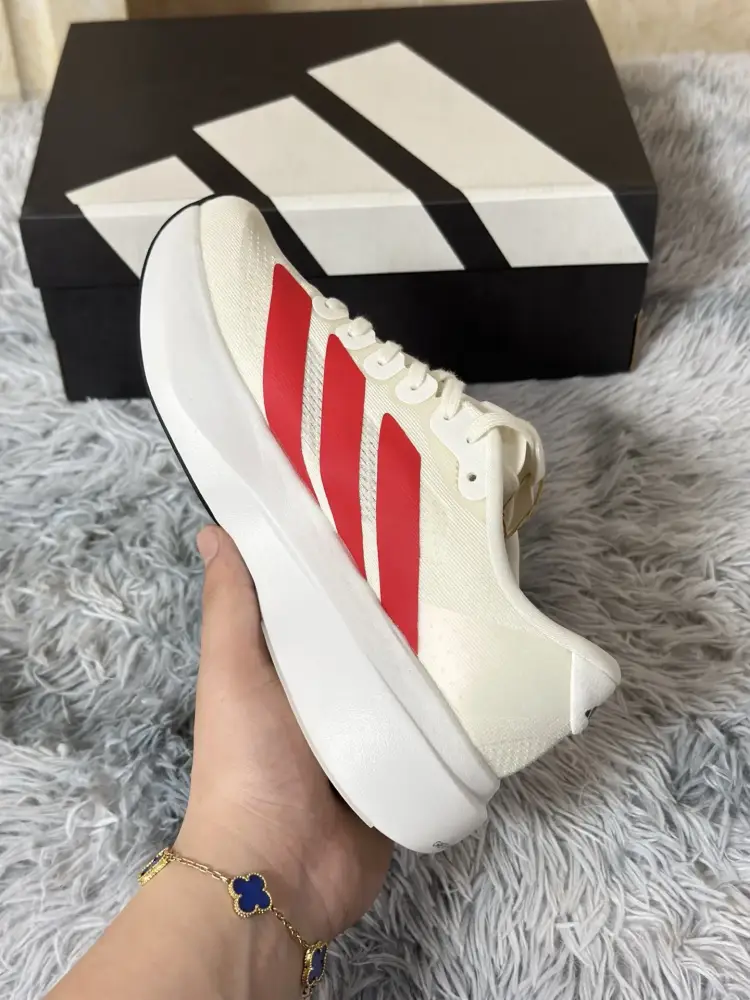 adidas Adizero Evo SL White Red Sneakers – ZeroBulk 481 