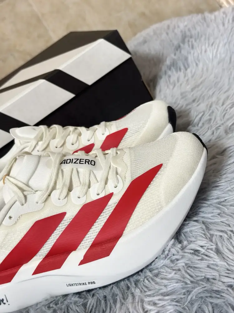 adidas Adizero Evo SL White Red Sneakers – ZeroBulk 481 