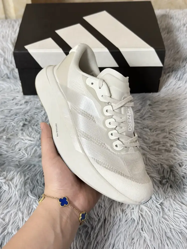 Efficient adidas Adizero Evo SL White Running – Adidas Sneakers 474 