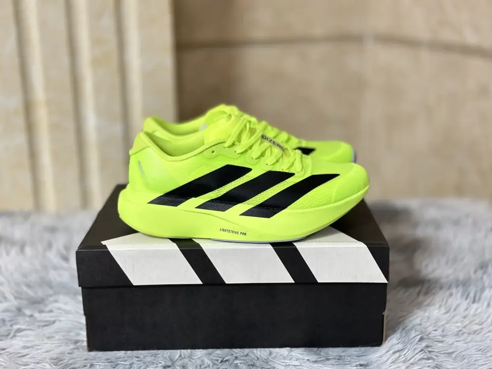 Durable adidas Adizero Evo SL Yellow Black Running – Adidas Edition 483  ECAE244