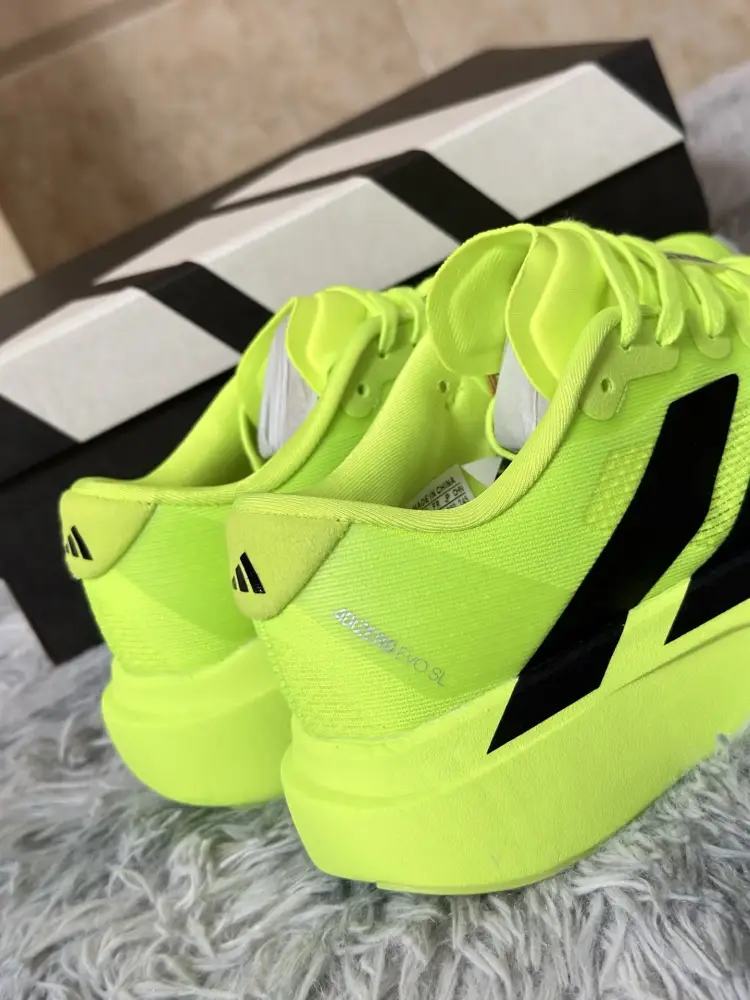 Durable adidas Adizero Evo SL Yellow Black Running – Adidas Edition 483 