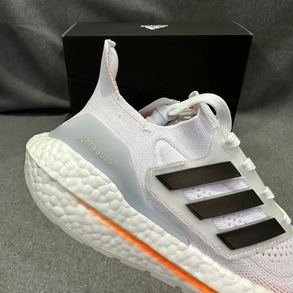FlexibleFit adidas Ultraboost 21 White Orange Running – Adidas Edition 573 