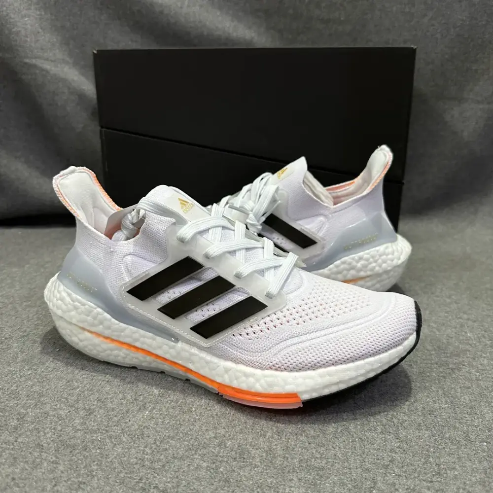 FlexibleFit adidas Ultraboost 21 White Orange Running – Adidas Edition 573 