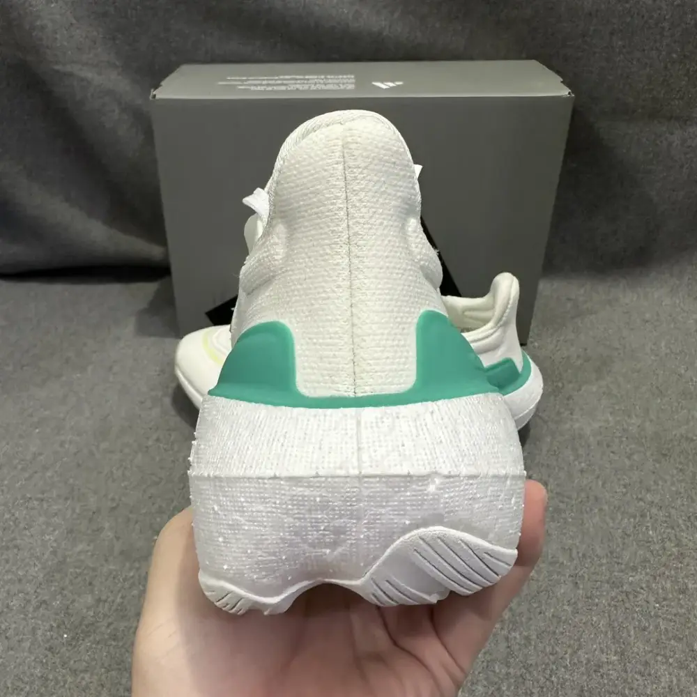 Supportive adidas Ultraboost 23 Light White Green Blue – Adidas 579 